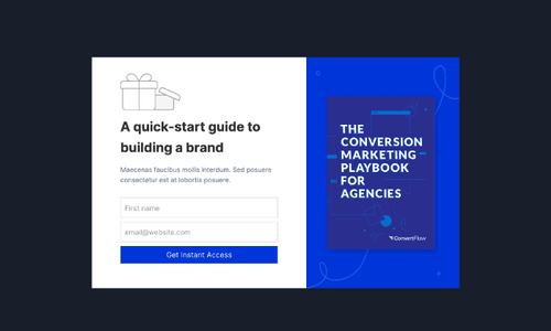 Content Upgrade / Lead Magnet Popup Template | ConvertFlow