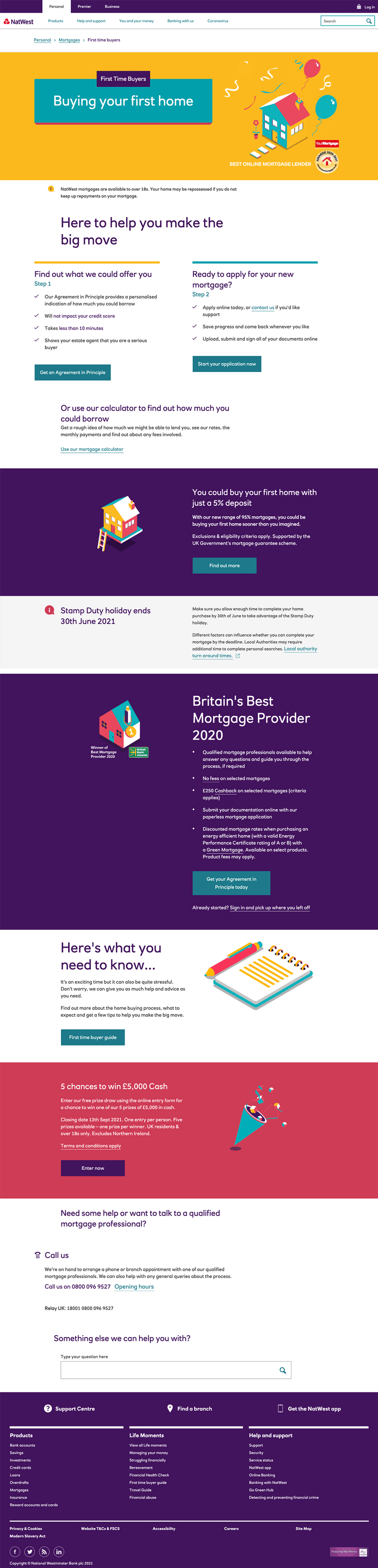 NatWest Mortgage Landing Page ConvertFlow
