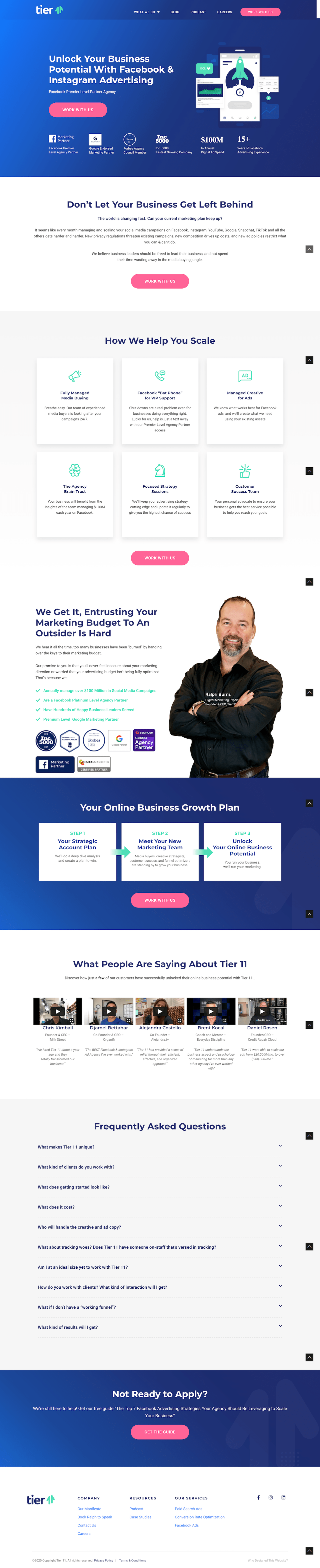 Tier 11 Long-Form Landing Page Example