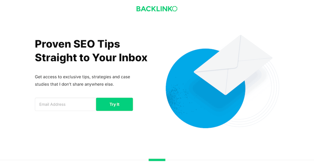 Lead Generation Landing Page Examples: Backlinko