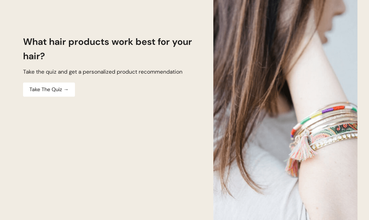 Free Hair Product Quiz Landing Page Template ConvertFlow
