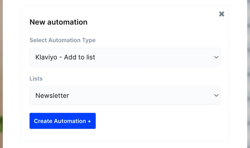 Klaviyo newsletter automation