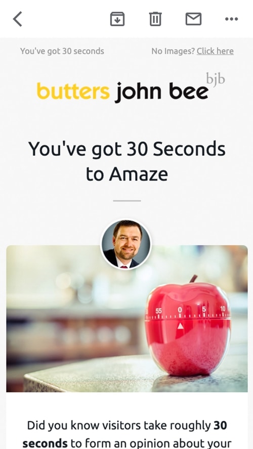 Email automation campaign for Butters John Bee Starberry