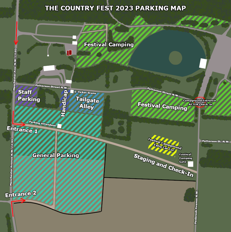 Country Fest 2019 Map