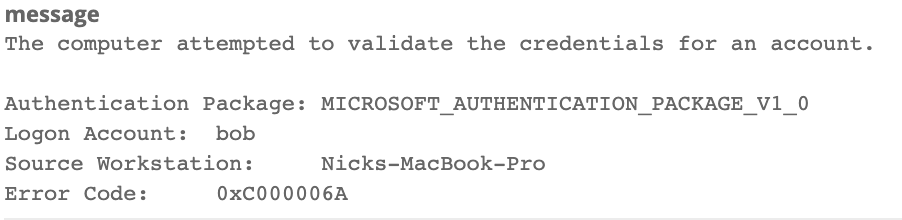 Error Message