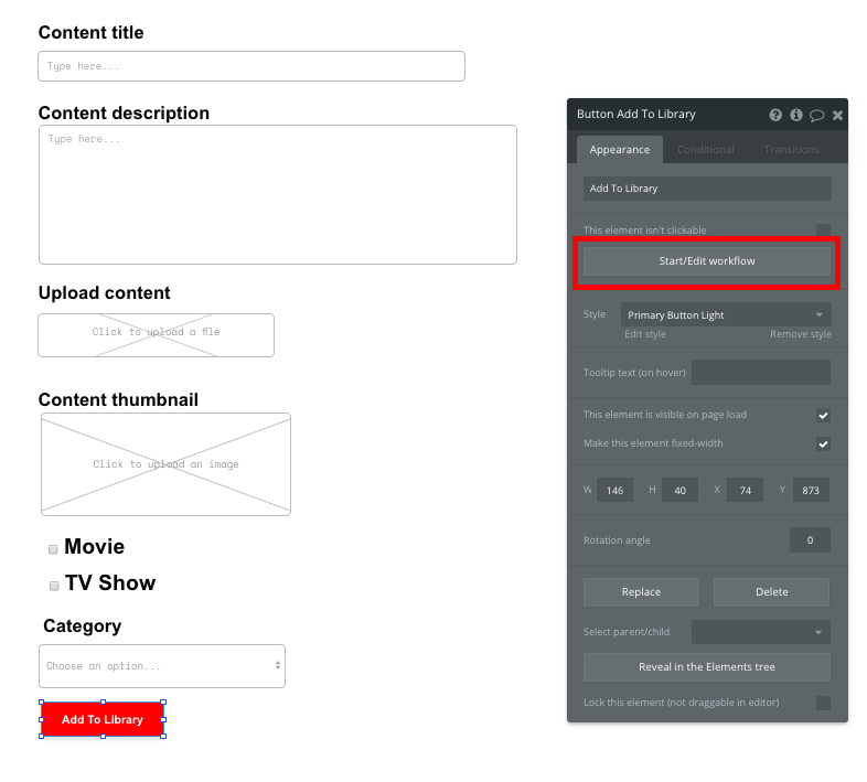 Bubble Netflix Backend Content Library No Code Tutorial