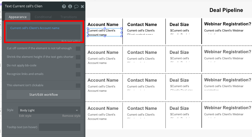 Bubble no code salesforce CRM clone tutorial walkthrough
