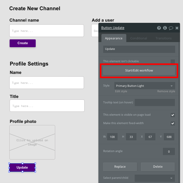 bubble no code slack clone tutorial walkthrough