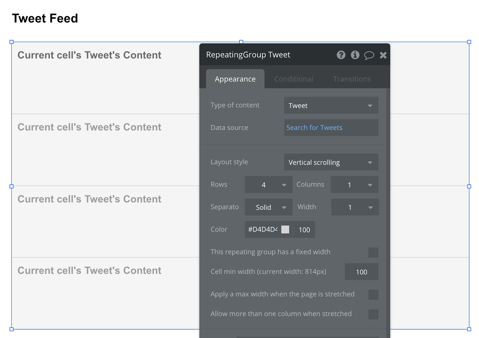 Bubble No Code Twitter Walkthrough Tutorial Twitter Feed