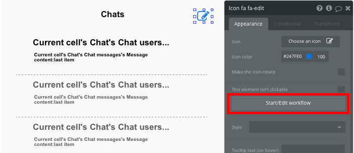 How to begin workflow for Bubble Whatsapp clone
