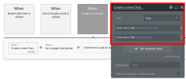 Create New Chat with Bubble Whatsapp Clone Workflow Walkthrough
