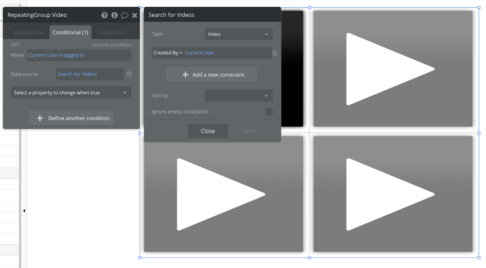 Bubble no code Youtube clone tutorial walkthrough