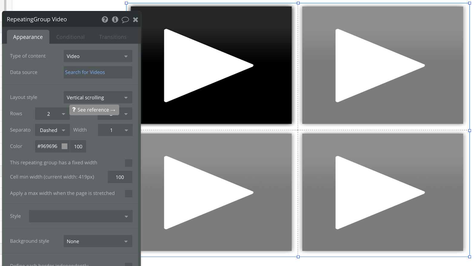 Bubble no code Youtube clone tutorial walkthrough