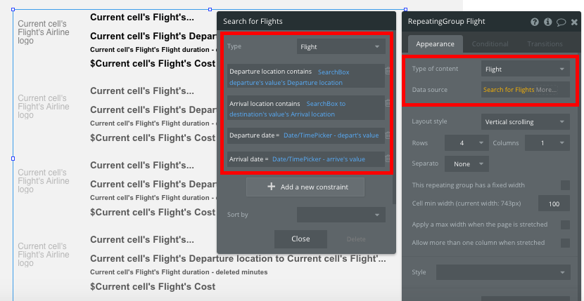 Bubble No Code Expedia clone walkthrough tutorial