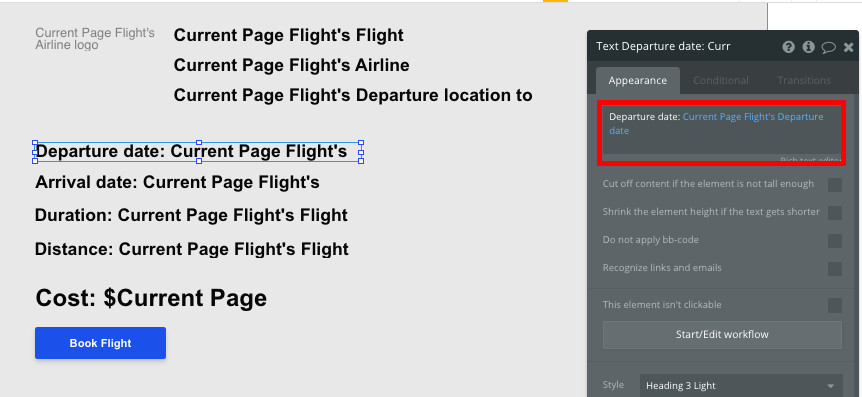 Bubble No Code Expedia clone walkthrough tutorial
