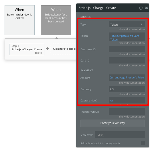 Bubble Workflow Stripe Walkthrough