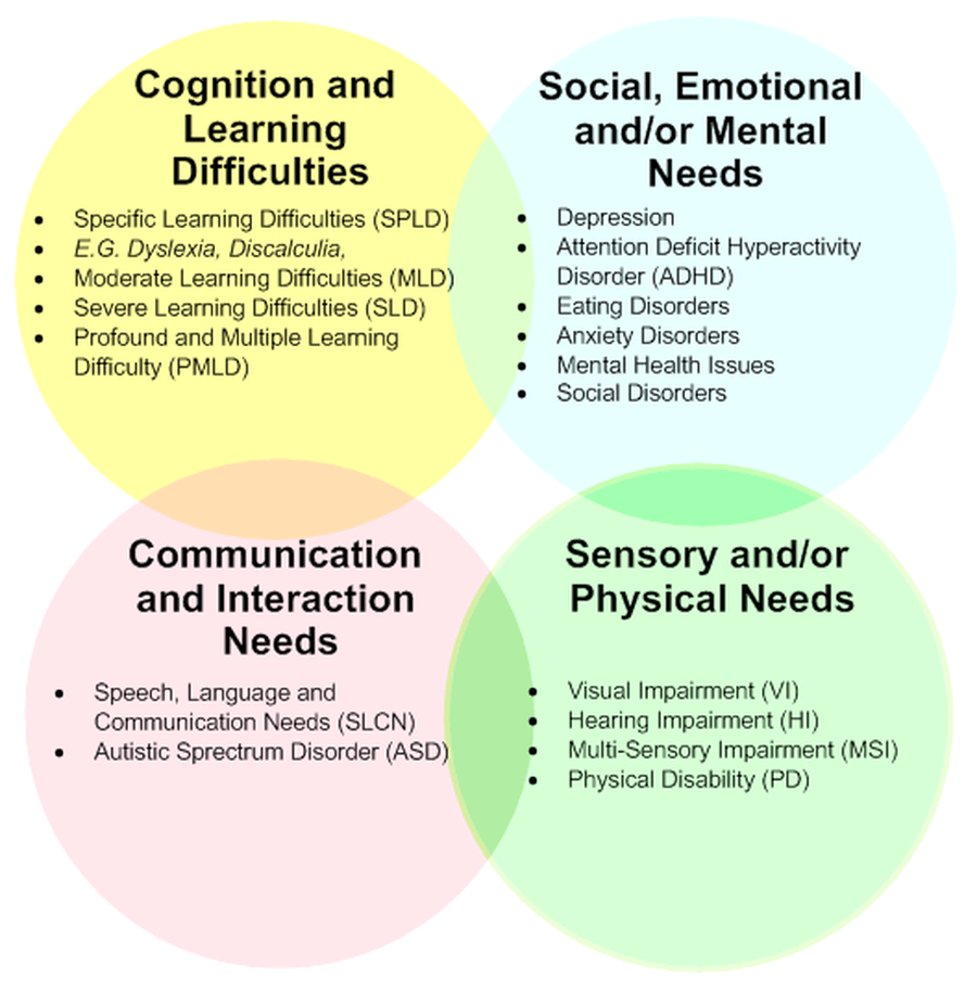 Types of Moderate learning difficulties-min