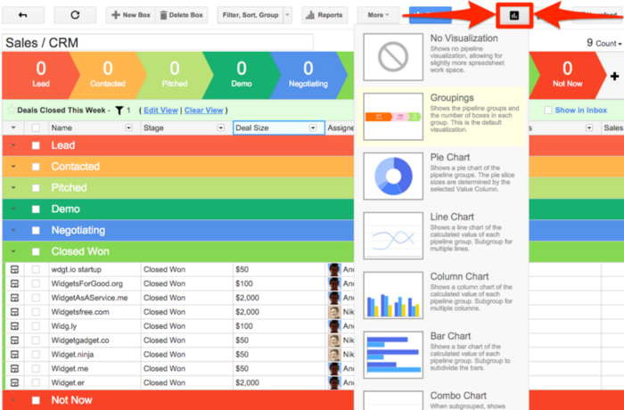 Reports Update: Use a Saved View to Create a Custom Chart! - Streak