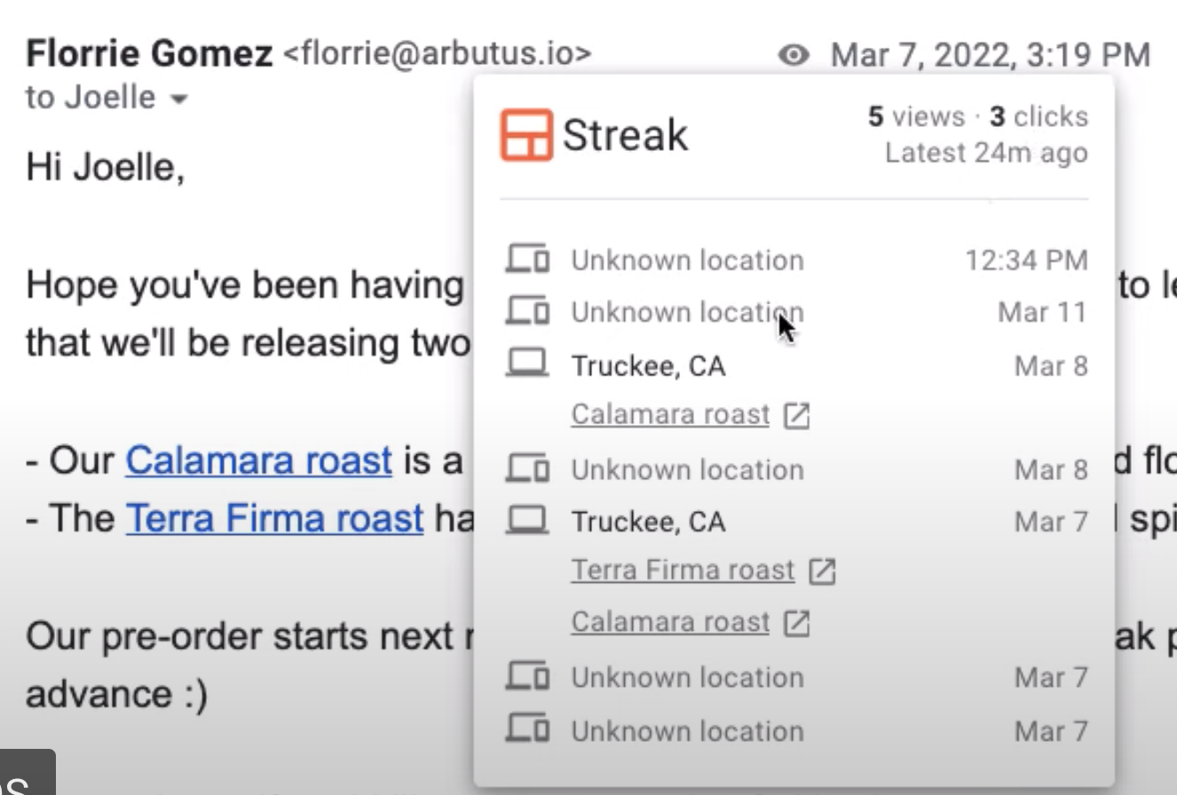How to hyperlink in Gmail Streak