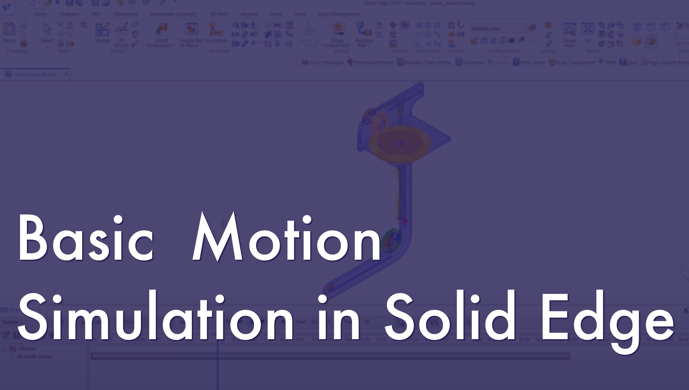 Basic Motion Simulation in Solid Edge
