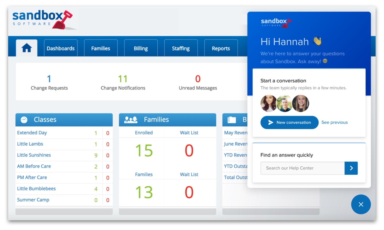 What is the Sandbox Help Center?