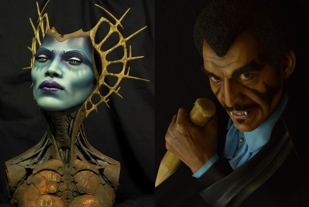 Paint Your Own Kits Blacula and SciFi Angela Bassett