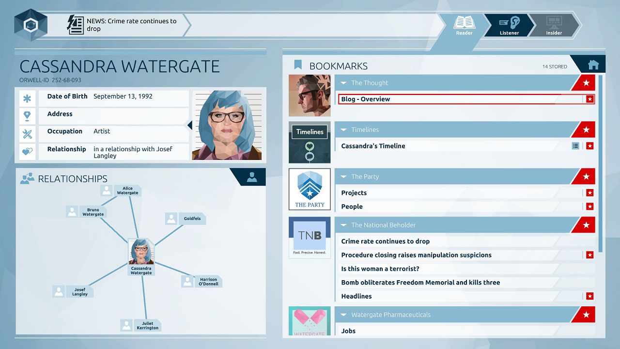 Screenshot from Orwell: Keeping an Eye On You (3/6)