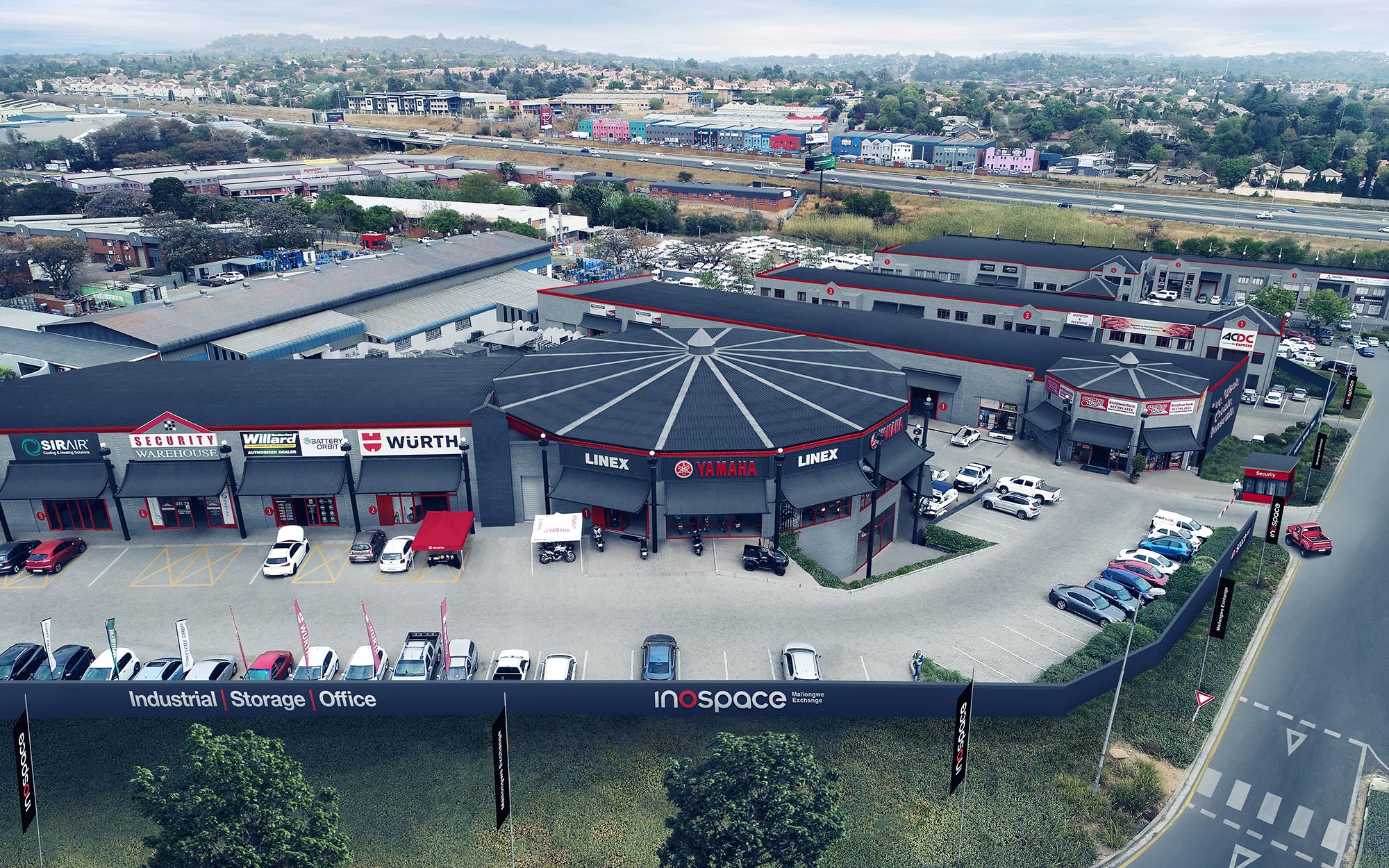 Ideally located logistics park with retail and warehouse options Inospace