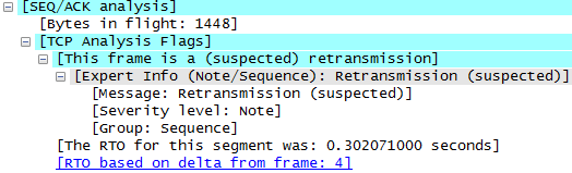 RTO packet capture