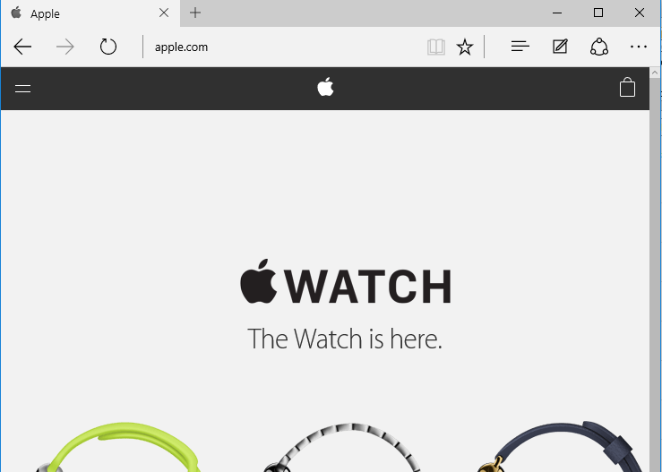 apple.com microsoft edge