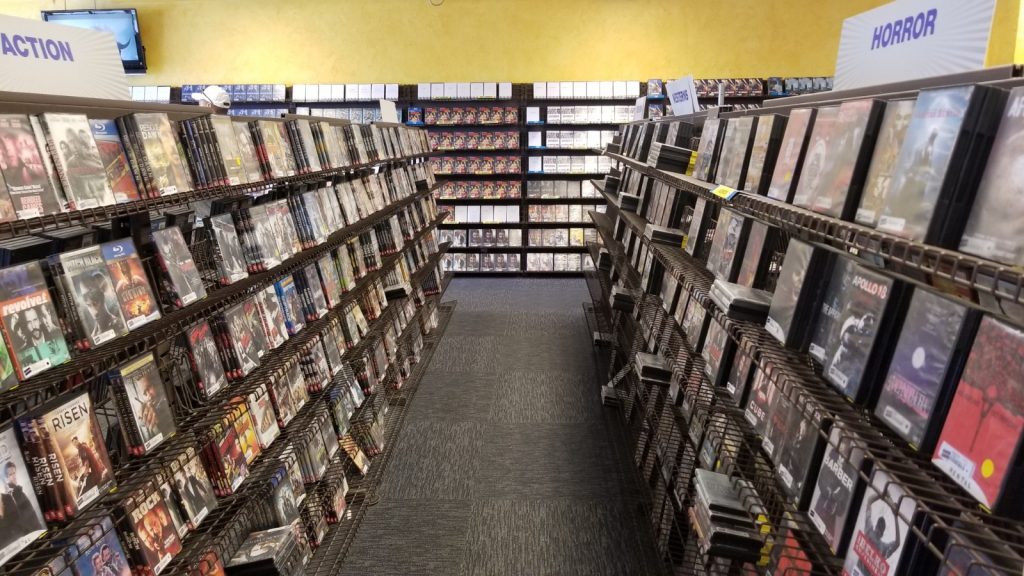 Videos to rent at Blockbuster