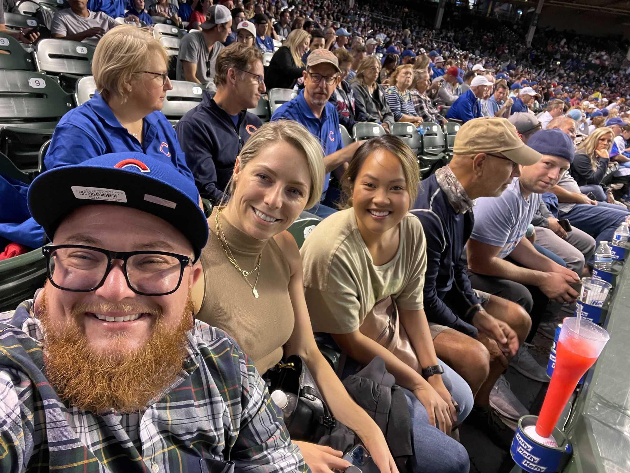 CareRev team members at a sporting event