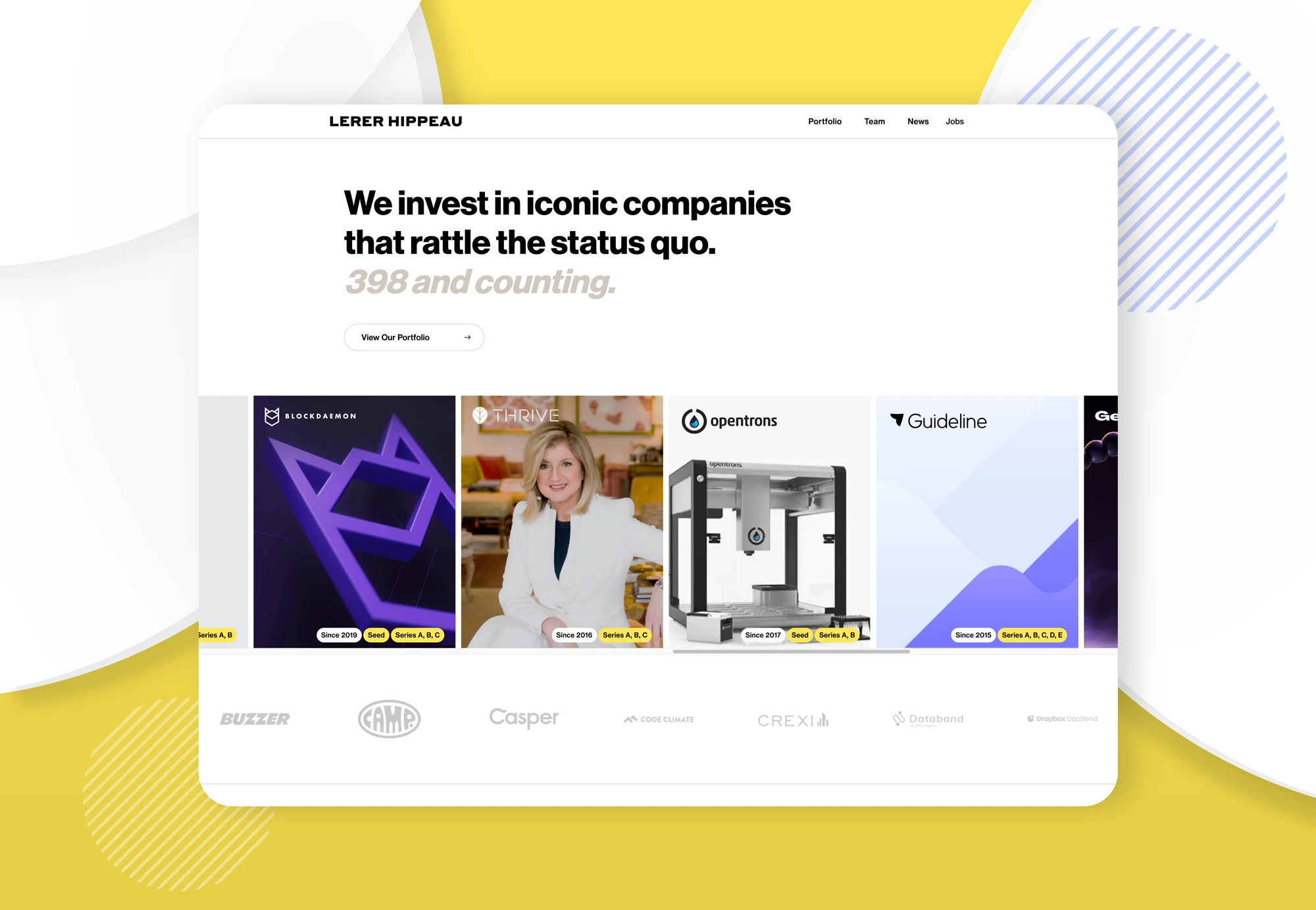 Lerer Hippeau | Case Study with Arch Web Design