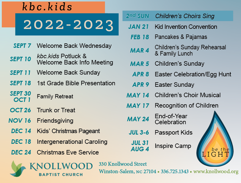 Childrens Ministry Knollwood Baptist Church
