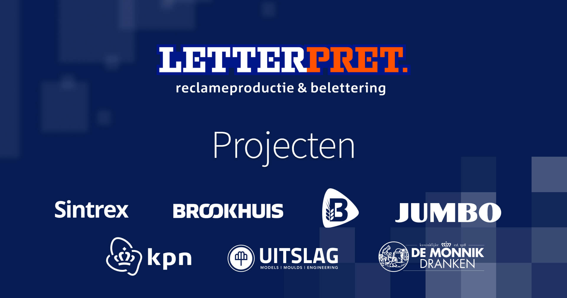 Projecten | Letterpret reclameproductie & belettering | signing