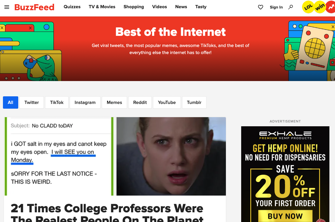 BuzzFeed best of the internet