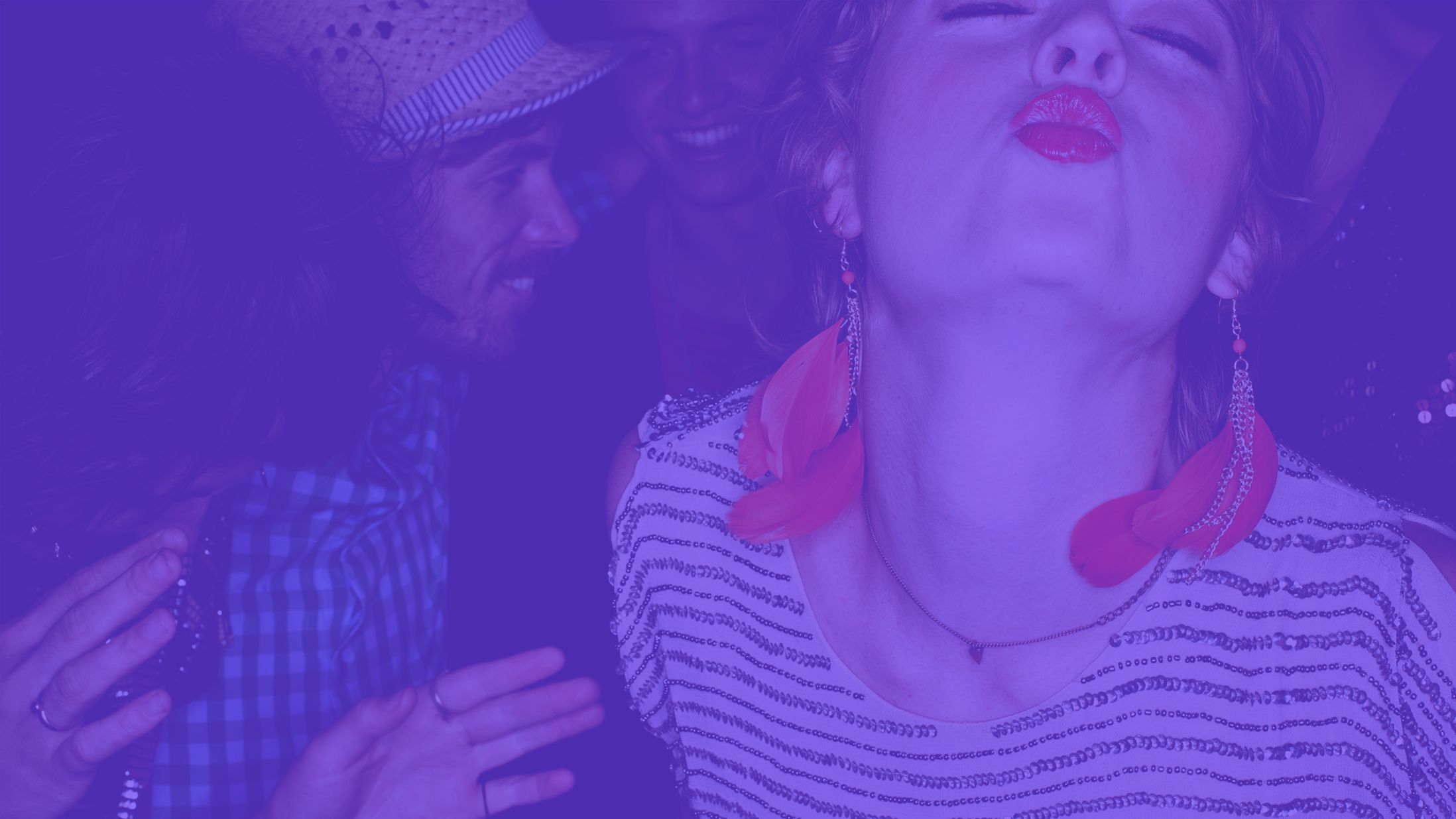 girl blowing kiss at social playground event