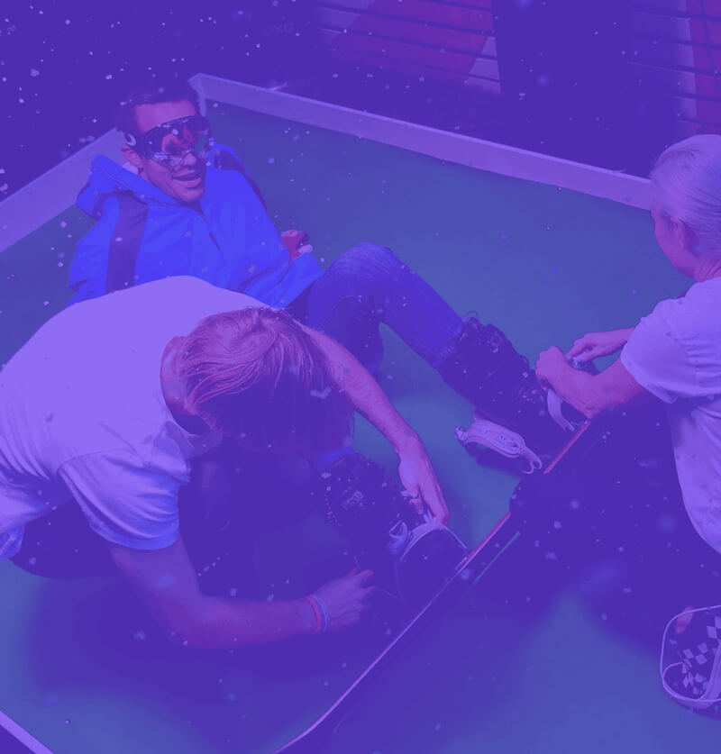 people at a social playground custom event activation