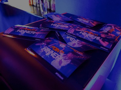 custom printing at an event activation