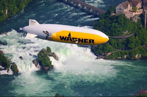 Zeppelin Over Rhine Falls