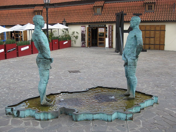 Statue Outside Kafka Museum