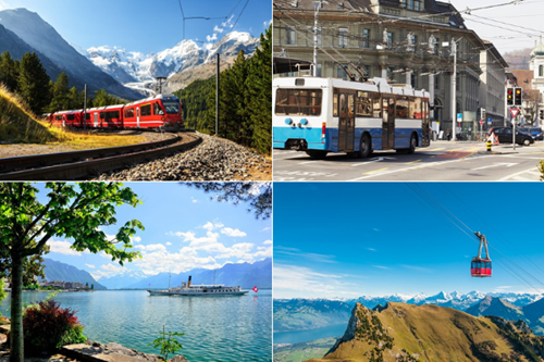 Extensive Swiss Transport Network