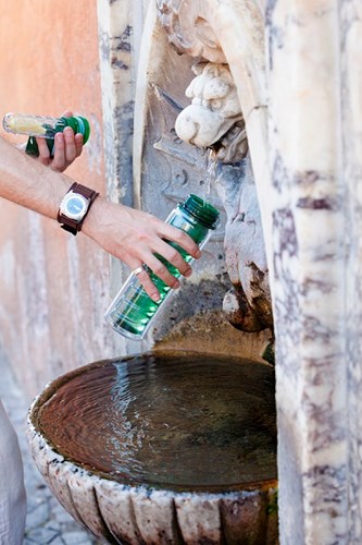 Filling Up Water Bottle