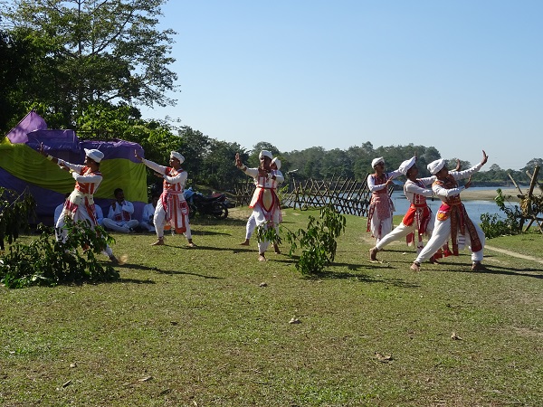 Shiba Dancers on a Brahmaputra River Cruise