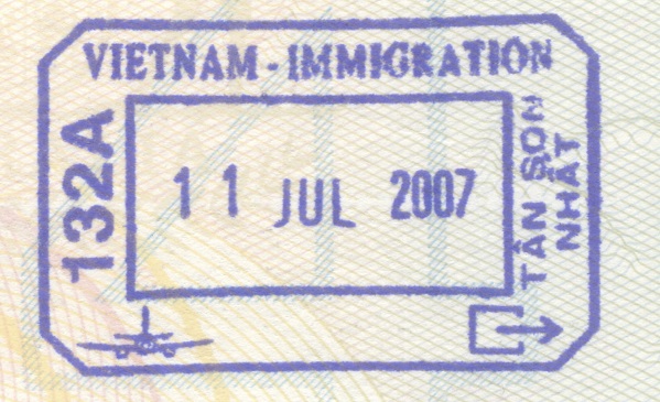 Vietnam Visa Stamp