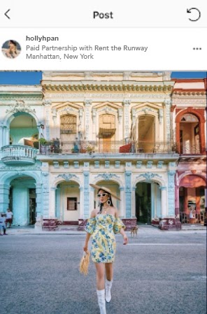 Example of the Paid Partnership tag on an influencer ad