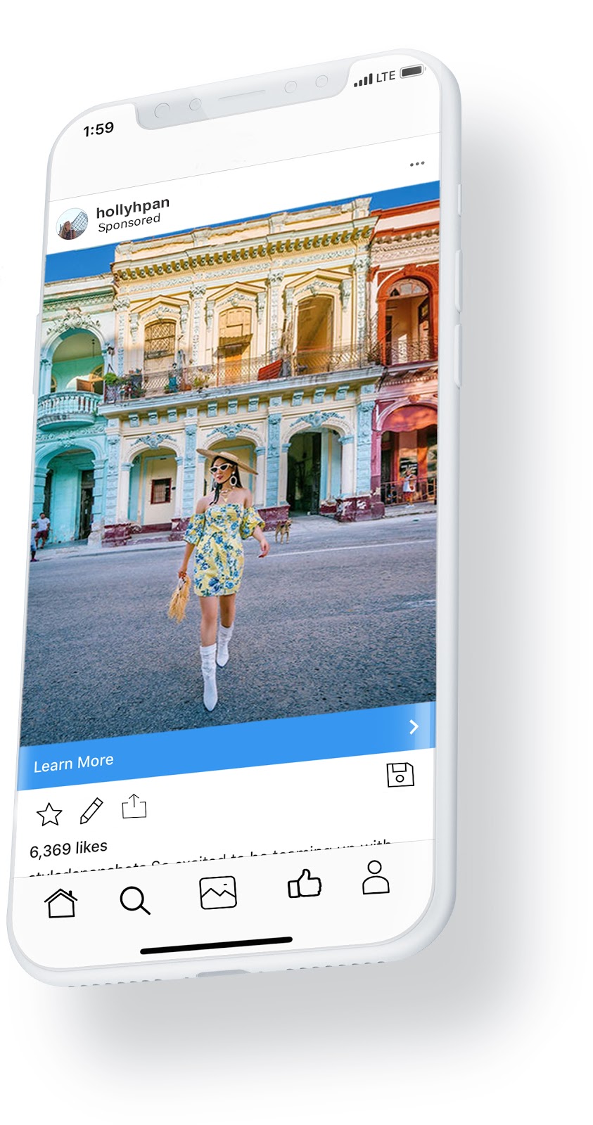 Example of using Branded Content Ads to run an influencer ad