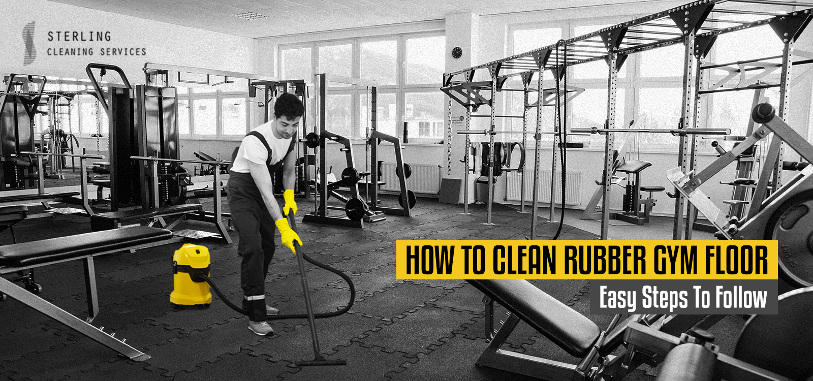 How to clean rubber gym floor