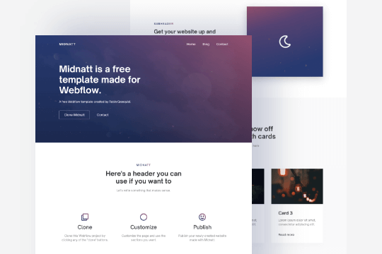 Webflow Free Cloneables | Flowbase