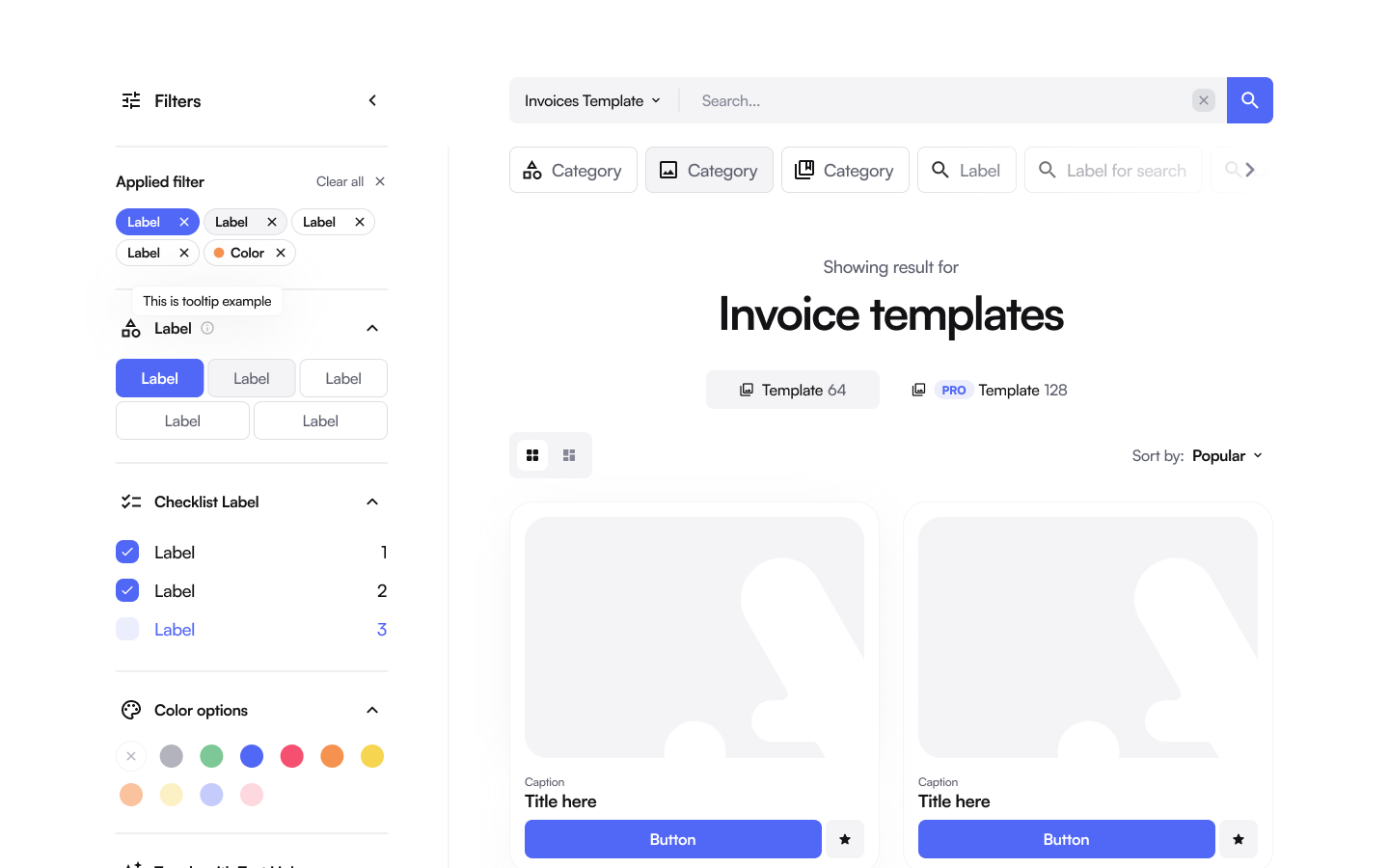 Filters Components Webflow, Framer & Figma | Flowbase